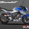 Decal Stiker Suzuki GSX 150 BANDIT WHITE SPORTY BLUE MOTOBLAST