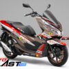 Decal Stiker Honda PCX 150 GOLD FERRARI RED