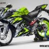 Decal Stiker Yamaha R15 V3 GREENLIME GOGGLES 6D