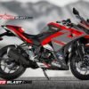 Decal Stiker R25 GREY RACING SPORT RED