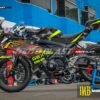 Decal Stiker Suzuki GSXR150 BLACK Chamouflage GREENLIME