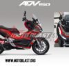 Decal Stiker ADV 150 Red Supermaxi Grey FULLBODY