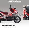 Decal stiker ADV 150 Livery BMW HP4 Race RED FULLBODY