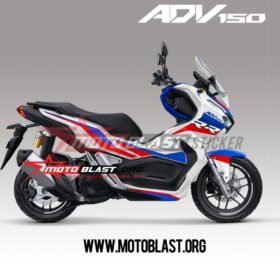 Decal Stiker Honda ADV 150 White Livery BMW HP4 Race