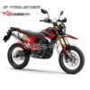 Decal Stiker Kawasaki Dtracker 150 Monster Energy Red