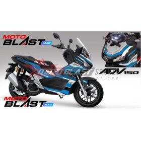 Decal Stiker Honda ADV 150 Black Blue Supermaxi