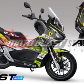 Decal stiker Honda ADV 150 SILVER CBS FERRARI STABILO FULLBODY