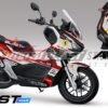 Decal stiker Honda ADV 150 WHITE ABS FERRARI FULLBODY