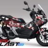 Decal Stiker Honda ADV 150 Kamuflase BLACK RED