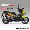 Decal stiker Honda ADV 150 BLACK YELLOW