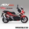 Decal Stiker Honda ADV 150 white ABS Puzzle Red