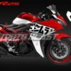 Decal Stiker Yamaha R25 Red Sporty White