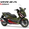 Decal Stiker Honda Forza LIVERY GREEN ARMY SHARK SQUADRON
