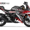 Decal Stiker Yamaha New R25 BLACK SHARK