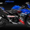 Decal Stiker Yamaha R25 Blue SE Isle Man
