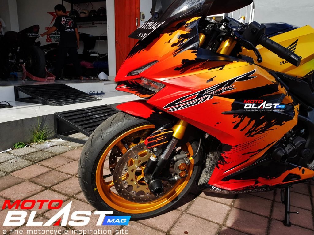Decal Stiker Honda CBR250RR LIVERY BUTO AGNI - Gambar 4