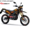 Decal Stiker Kawasaki Dtracker Black Orange