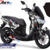 Decal stiker striping Lexi 125 Putih Camo motoblast