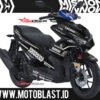 Decal stiker Yamaha aerox 155 black mission winnow motoblast