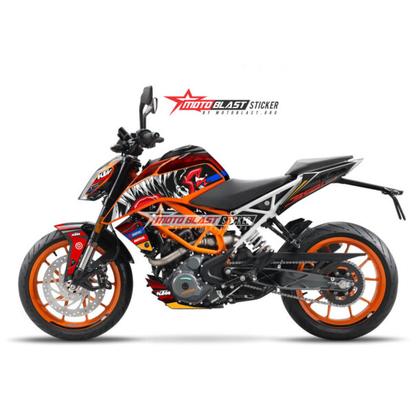 Decal stiker KTM Duke 125 250 390 Venom Hjc motoblast - Motoblast.iD