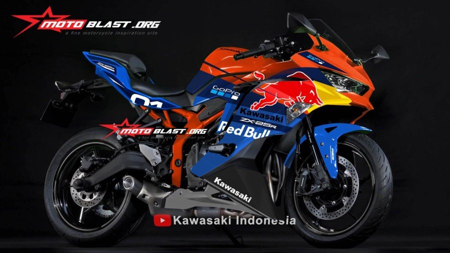 Decal Sticker Kawasaki Ninja ZX25R Livery RedBull Gopro Full Body