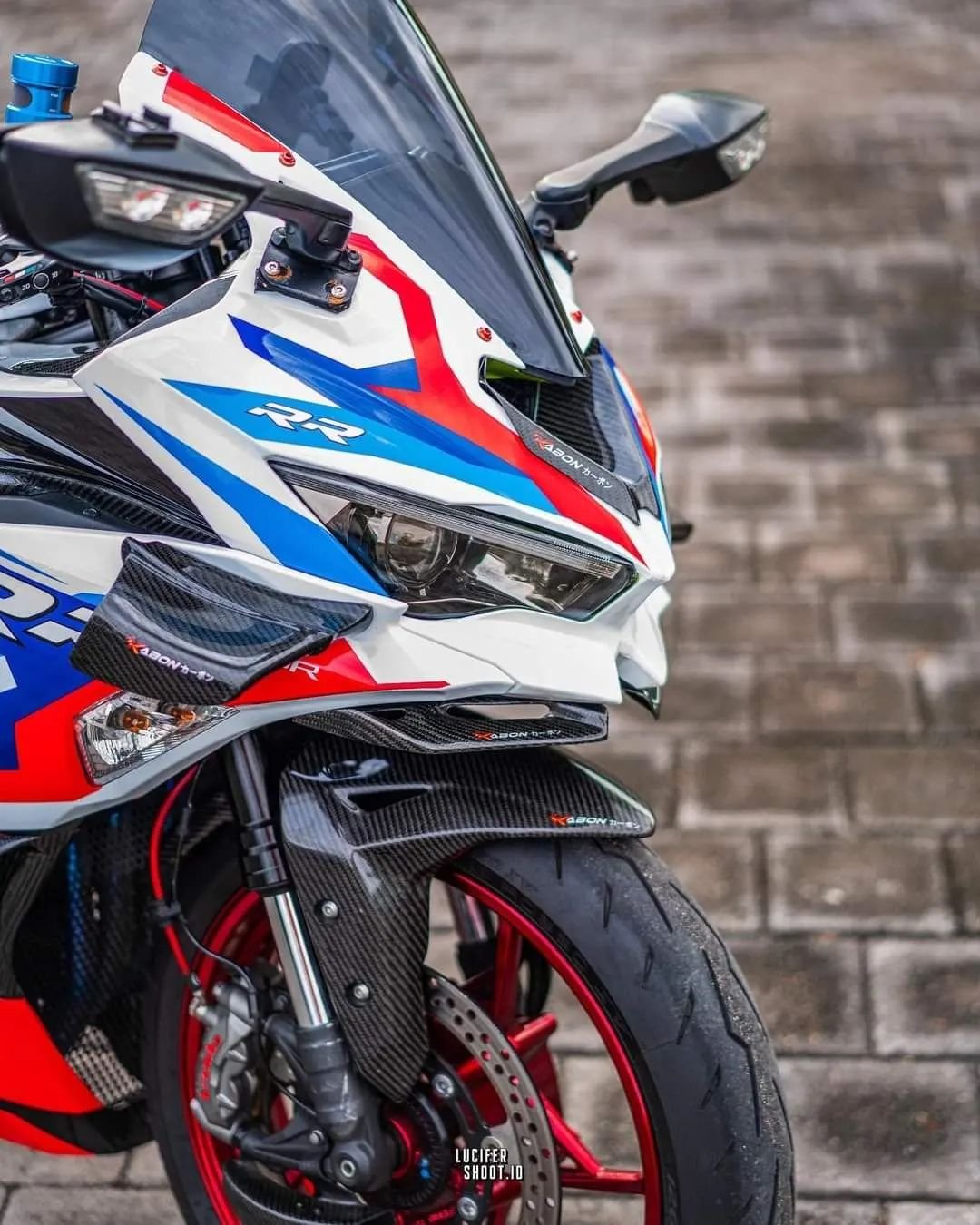 Decal Stiker KAWASAKI NINJA ZX25R LIVERY BMW TRICOLOR FULL BODY - Gambar 2