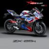 Decal Stiker KAWASAKI NINJA ZX25R LIVERY BMW TRICOLOR FULL BODY