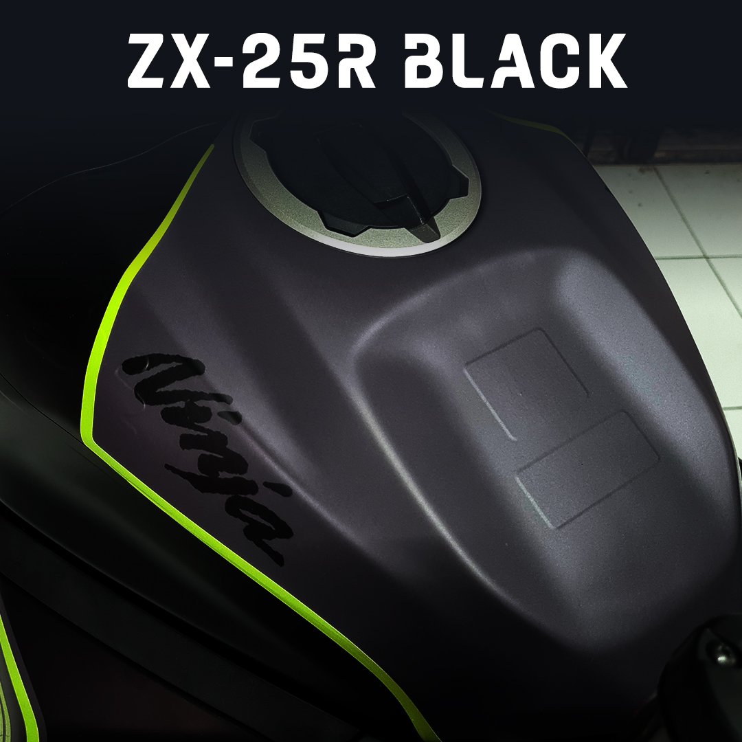 Decal Stiker KAWASAKI NINJA ZX25R BLACK GREEN LIME SPORT - Gambar 4