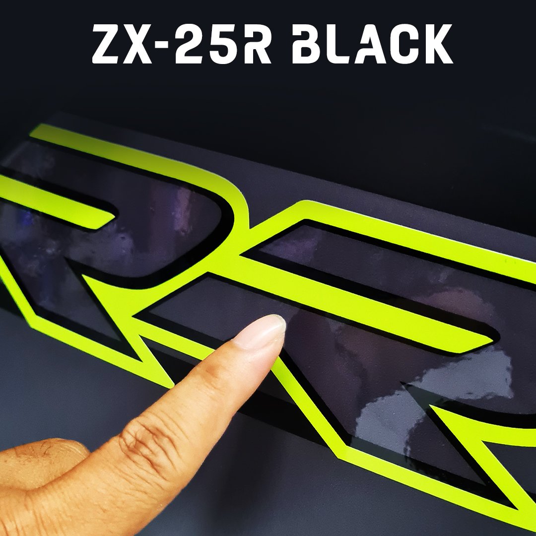 Decal Stiker KAWASAKI NINJA ZX25R BLACK GREEN LIME SPORT - Gambar 3