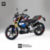 Decal stiker BMW G310R Black Tricolor Fullbody Motoblast