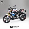 Decal stiker BMW G310R White Tricolor Fullbody Motoblast
