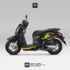 Decal stiker Scoopy Minion Non full striping Plug n play motoblast