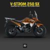 Decal stiker Suzuki Vstrom Adventure by passion Orange Fullbody Motoblast