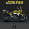 Decal stiker Suzuki Vstrom Adventure by passion Yellow Fullbody Motoblast