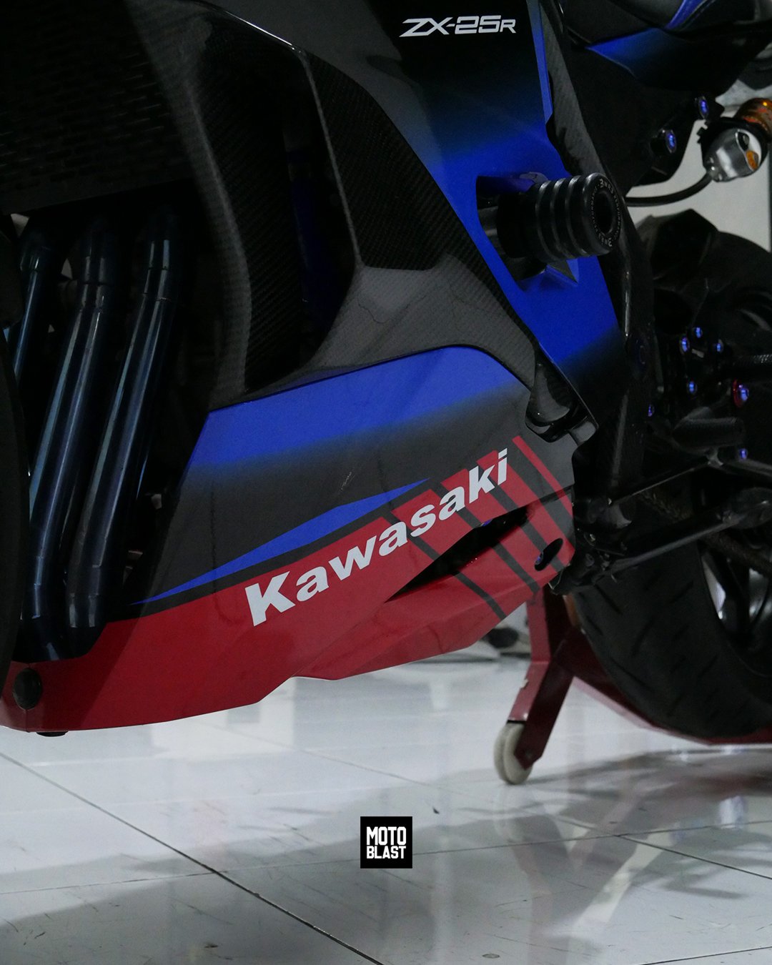 Decal Stiker KAWASAKI NINJA ZX25R KRT BLUE PLASMA - Gambar 5