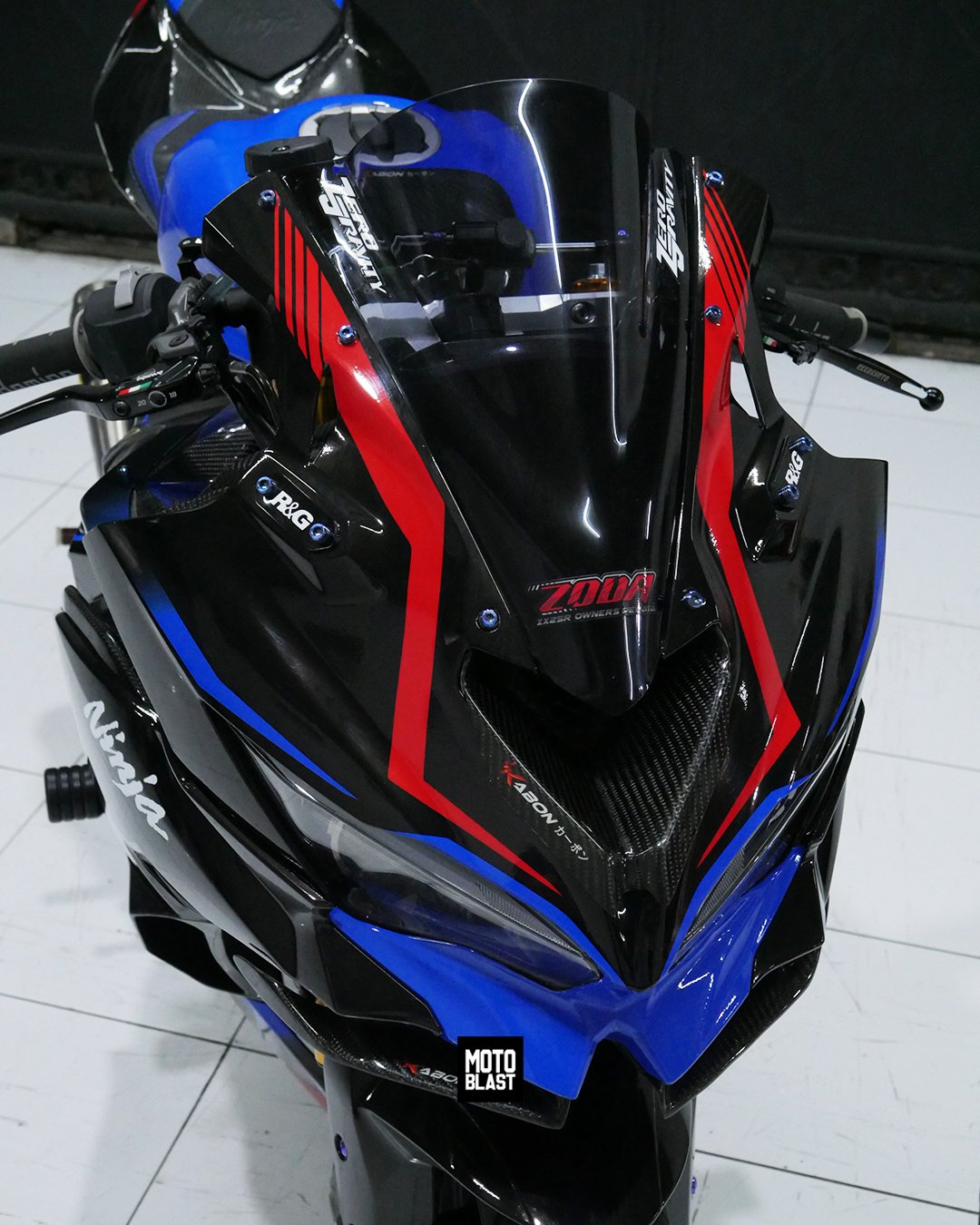 Decal Stiker KAWASAKI NINJA ZX25R KRT BLUE PLASMA - Gambar 6