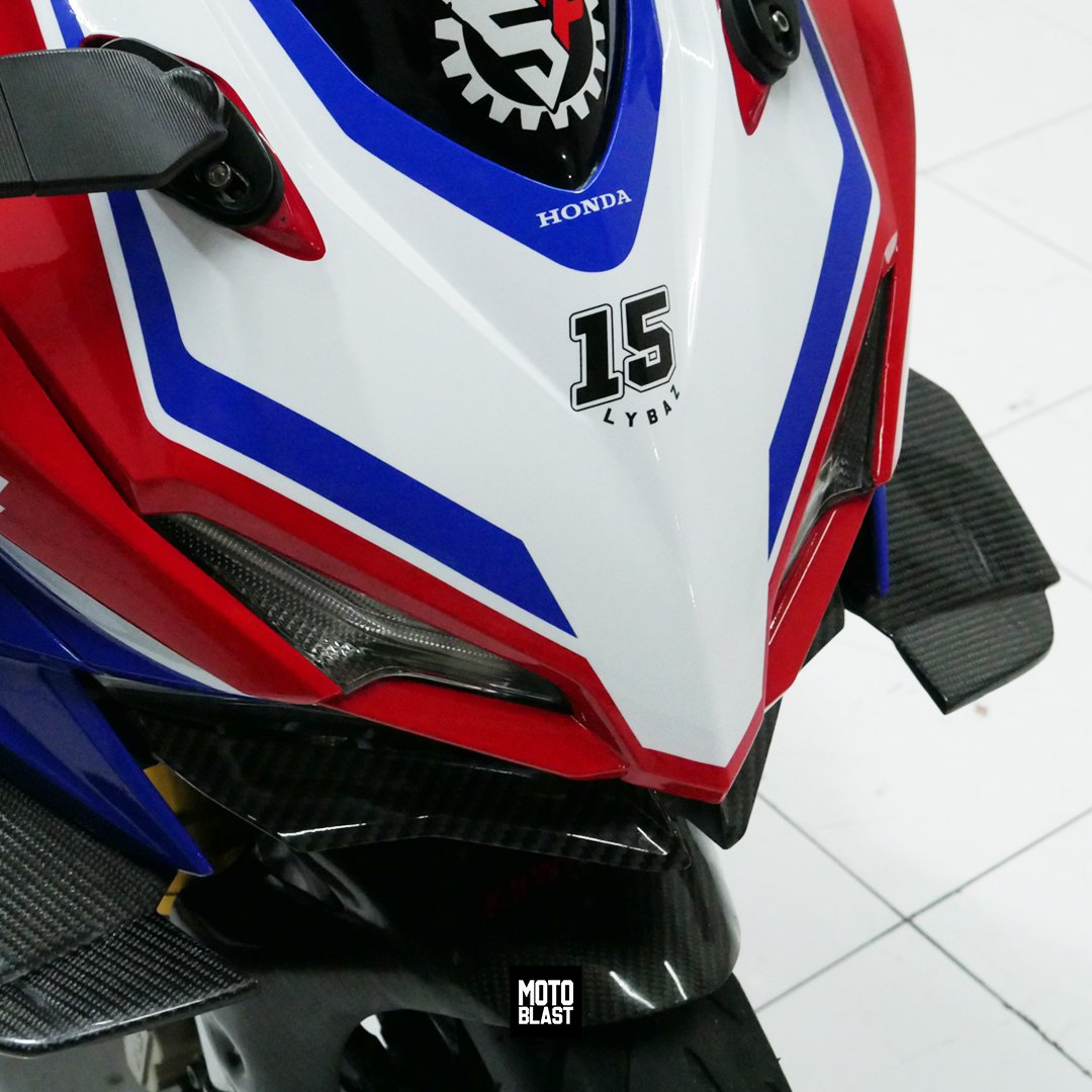 Decal stiker cbr250rr Tricolor HRC Red GP WSBK Fullbody Motoblast - Gambar 7