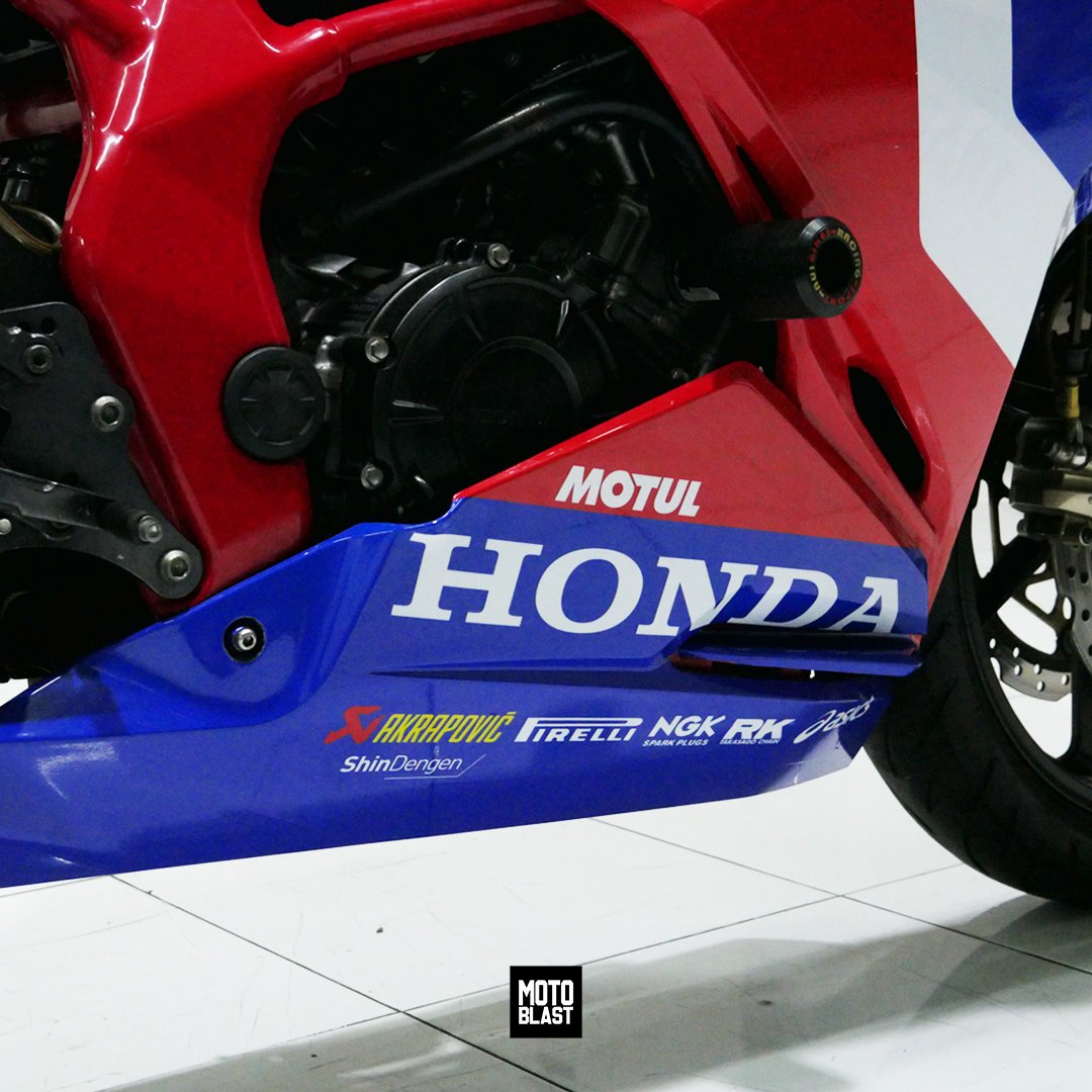 Decal stiker cbr250rr Tricolor HRC Red GP WSBK Fullbody Motoblast - Gambar 2
