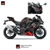 Decal stiker zx25r black dragon fire motoblast
