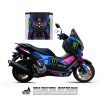 Decal stiker New Nmax Neo Turbo Monster blue Fullbody Motoblast