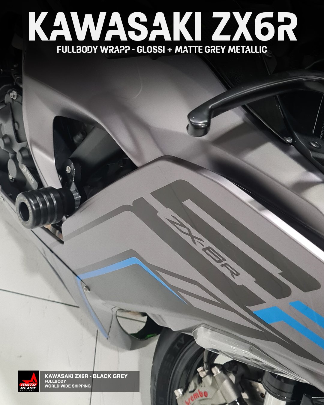 Decal stiker ZX6R 2023 HJC RPHA Quartararo Le Mans Spesial Fullbody Motoblast - Gambar 11